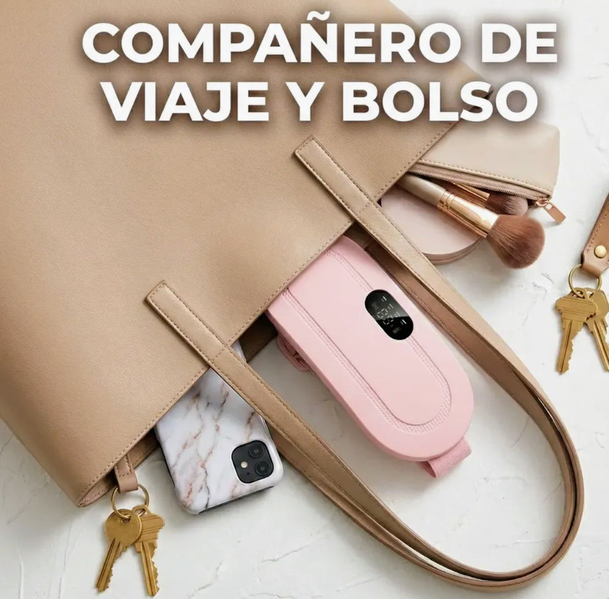 💖 Cinturón Térmico Recargable USB – Calor y Vibración