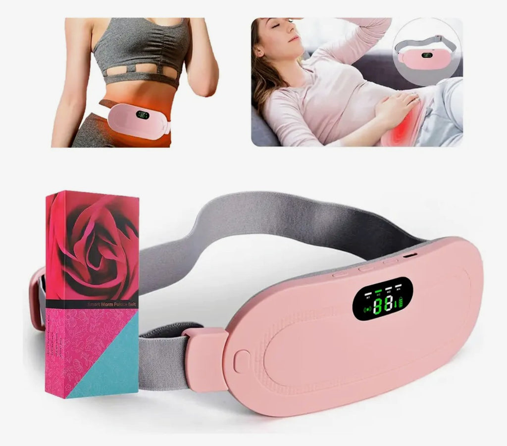 💖 Cinturón Térmico Recargable USB – Calor y Vibración