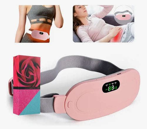 💖 Cinturón Térmico Recargable USB – Calor y Vibración