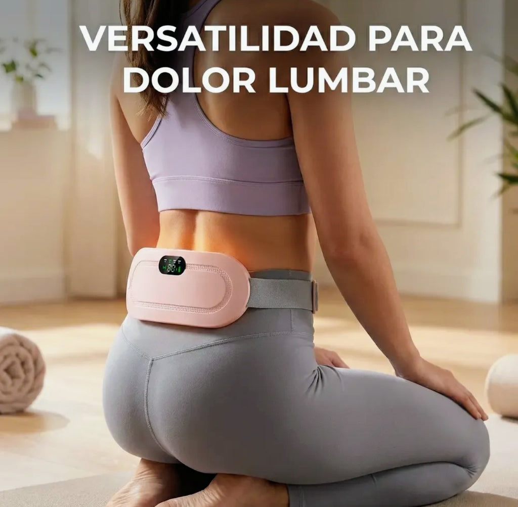 💖 Cinturón Térmico Recargable USB – Calor y Vibración